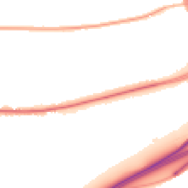 Night-time road noise heatmap for PO9 3LR