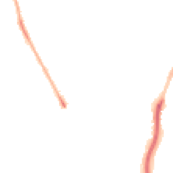 Night-time road noise heatmap for PO9 5AH
