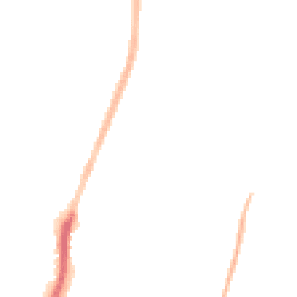 Night-time road noise heatmap for PO9 5SG