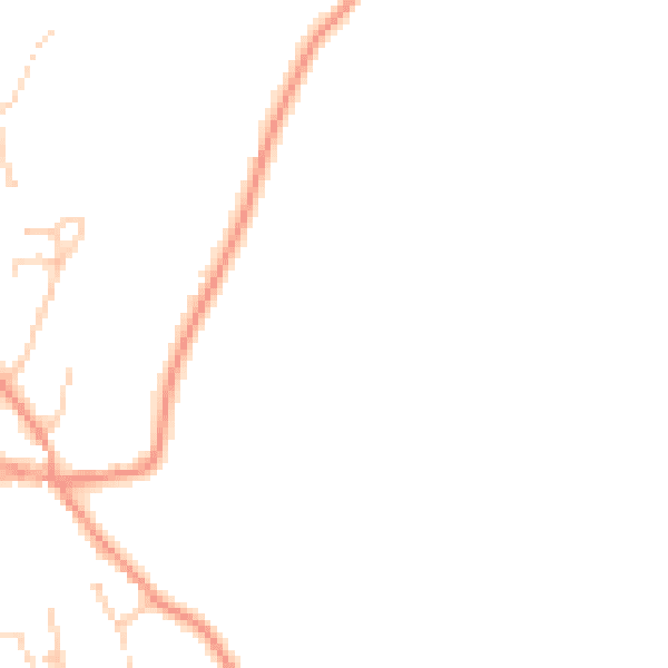 Daytime road noise heatmap for PO9 6DB