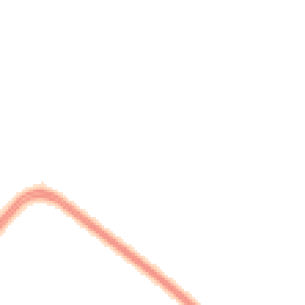 Night-time road noise heatmap for PR1 0NL