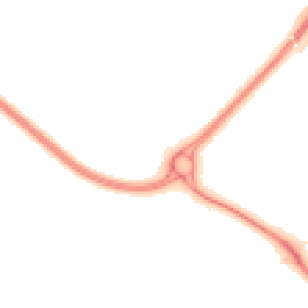Night-time road noise heatmap for PR1 0UQ
