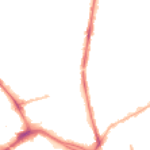 Night-time road noise heatmap for PR1 1QF