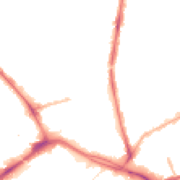 Night-time road noise heatmap for PR1 1QG