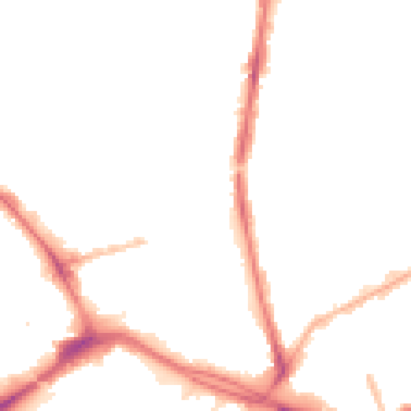 Night-time road noise heatmap for PR1 1QW