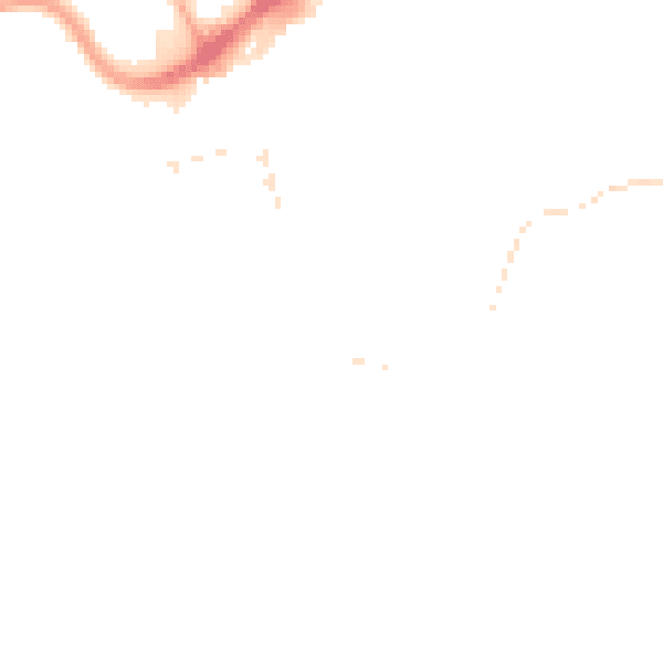 Night-time road noise heatmap for PR1 3JL