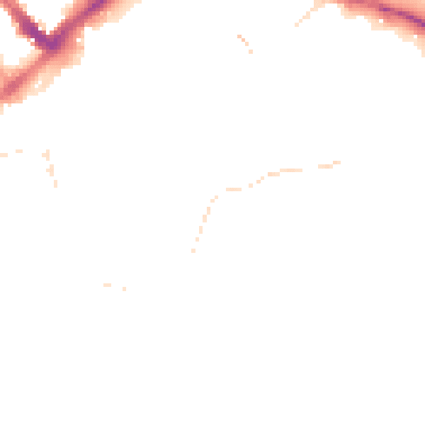 Night-time road noise heatmap for PR1 3QE