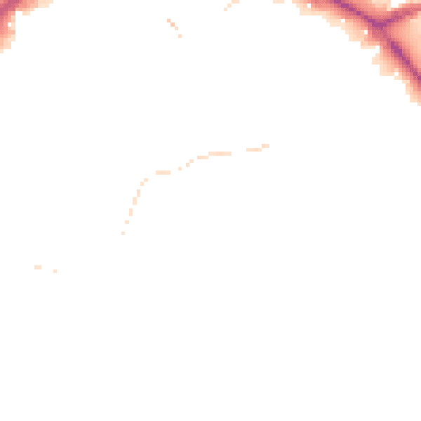 Night-time road noise heatmap for PR1 3RE
