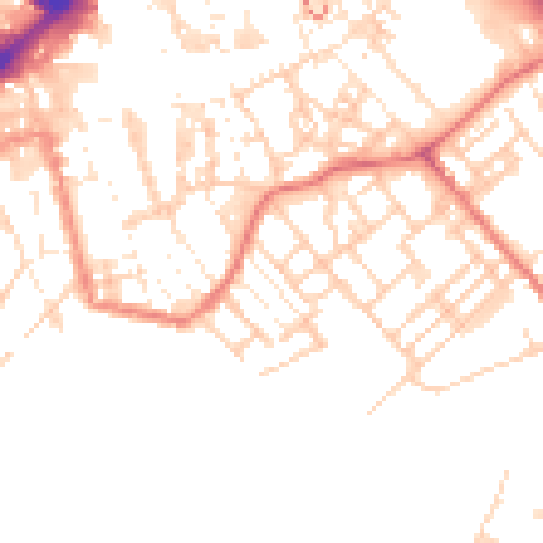 Daytime road noise heatmap for PR1 3ST