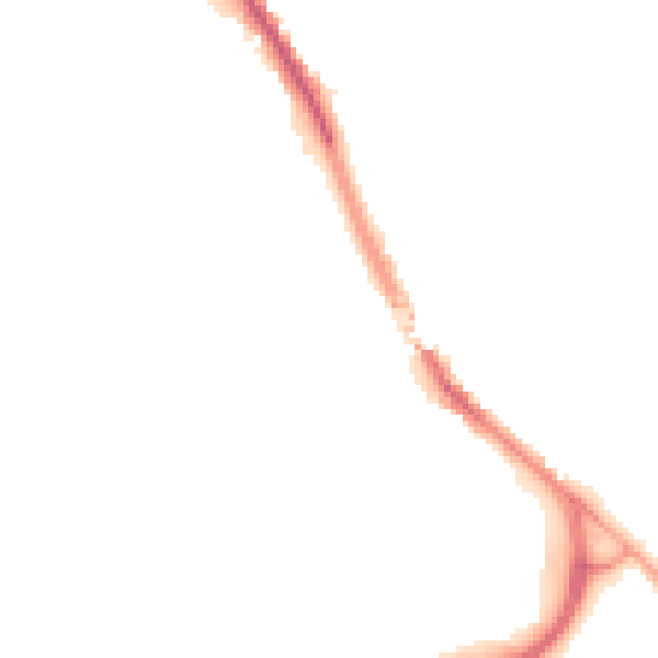 Night-time road noise heatmap for PR1 4PB