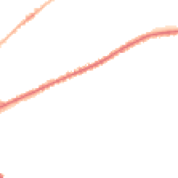 Night-time road noise heatmap for PR1 4SN