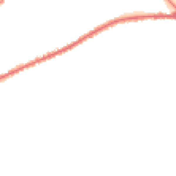 Night-time road noise heatmap for PR1 4YH
