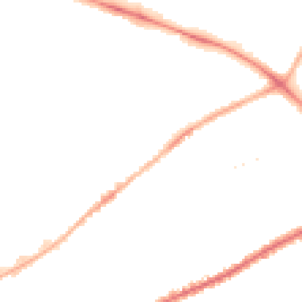 Night-time road noise heatmap for PR1 5ES