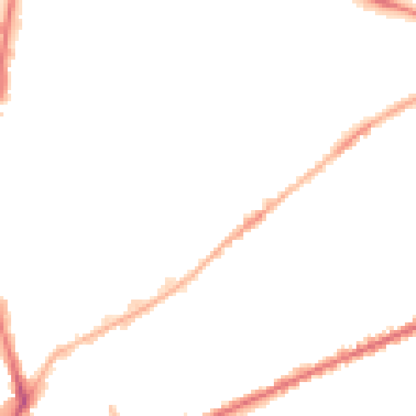 Night-time road noise heatmap for PR1 5HU