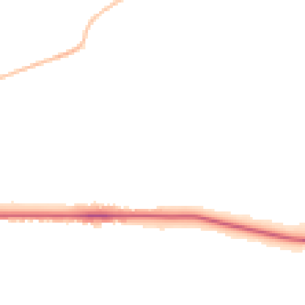 Night-time road noise heatmap for PR1 5TS