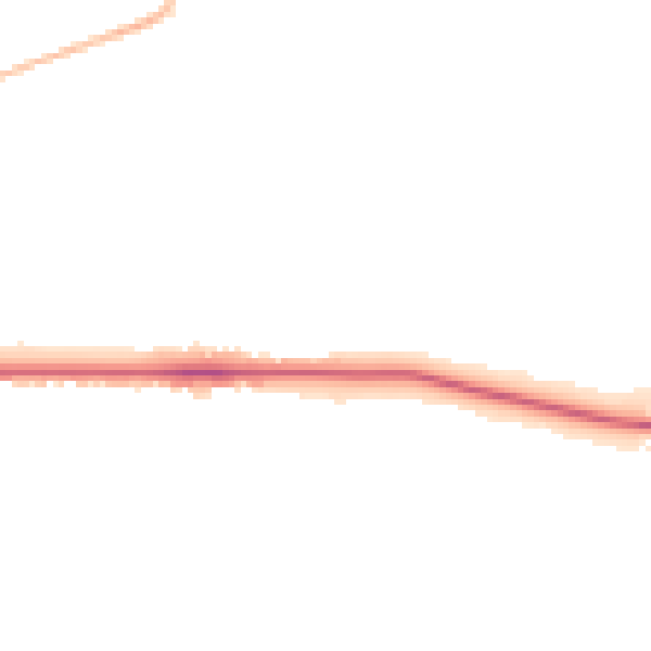 Night-time road noise heatmap for PR1 5TU