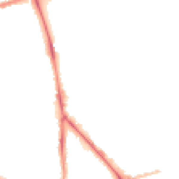 Night-time road noise heatmap for PR1 6BX