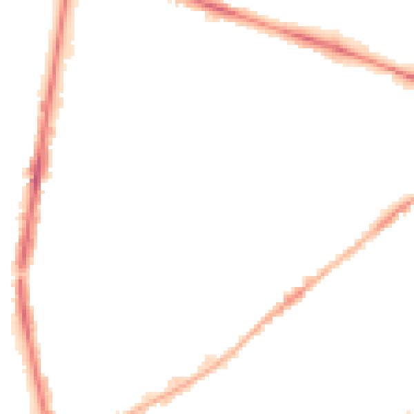 Night-time road noise heatmap for PR1 6RB