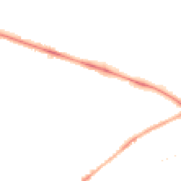 Night-time road noise heatmap for PR1 6XF