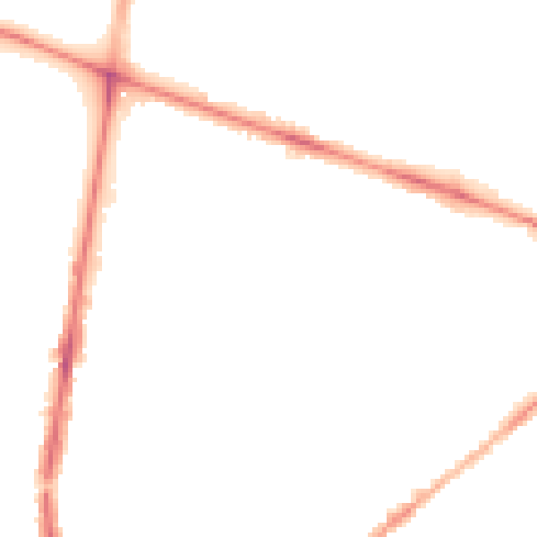 Night-time road noise heatmap for PR1 6XY