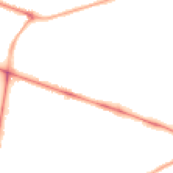 Night-time road noise heatmap for PR1 6YJ
