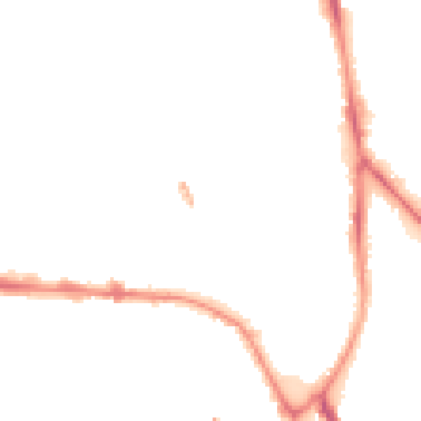 Night-time road noise heatmap for PR1 7HQ