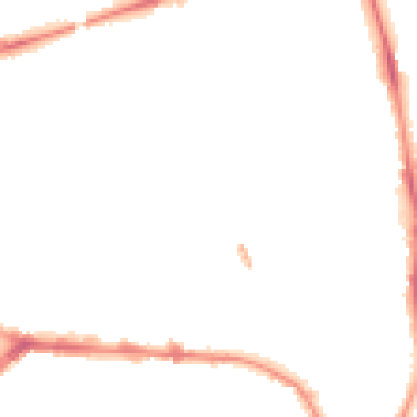 Night-time road noise heatmap for PR1 7LL