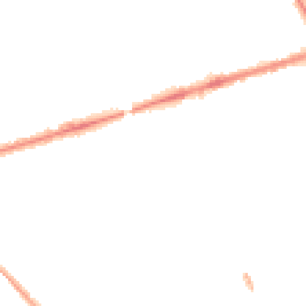 Night-time road noise heatmap for PR1 7QB