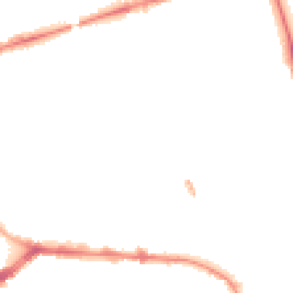 Night-time road noise heatmap for PR1 7QP