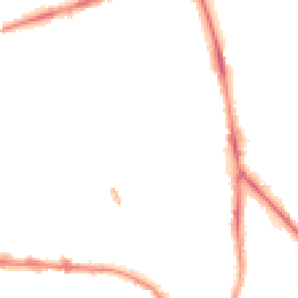 Night-time road noise heatmap for PR1 7TP
