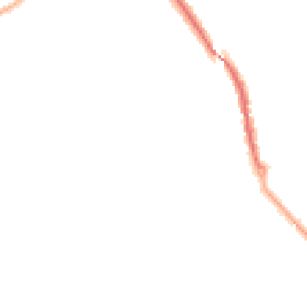 Night-time road noise heatmap for PR1 9UQ