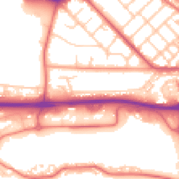 Daytime road noise heatmap for PR2 1AE