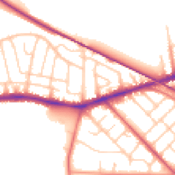 Daytime road noise heatmap for PR2 1AF