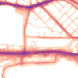 Daytime road noise heatmap for PR2 1AL