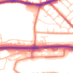 Daytime road noise heatmap for PR2 1AN