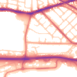 Daytime road noise heatmap for PR2 1AP