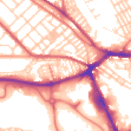 Daytime road noise heatmap for PR2 1AS