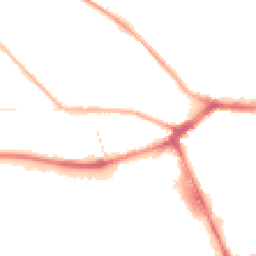 Night-time road noise heatmap for PR2 1AS