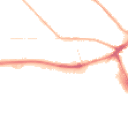 Night-time road noise heatmap for PR2 1AT