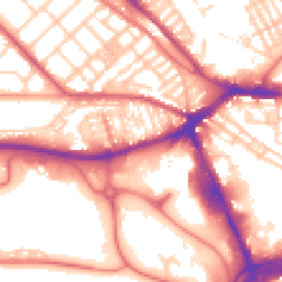 Daytime road noise heatmap for PR2 1AX
