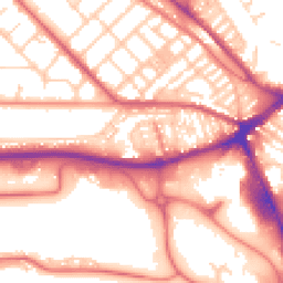Daytime road noise heatmap for PR2 1AY