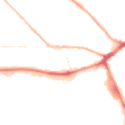 Night-time road noise heatmap for PR2 1BA