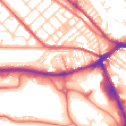 Daytime road noise heatmap for PR2 1BB