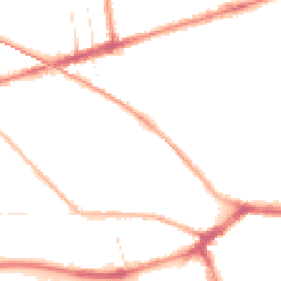 Night-time road noise heatmap for PR2 1BH