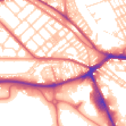 Daytime road noise heatmap for PR2 1BN