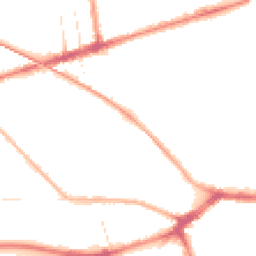 Night-time road noise heatmap for PR2 1BQ