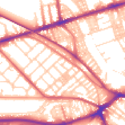 Daytime road noise heatmap for PR2 1BS