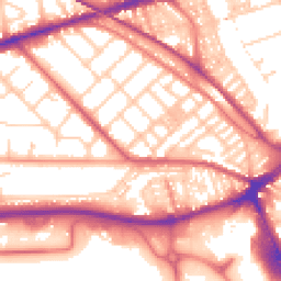 Daytime road noise heatmap for PR2 1BX
