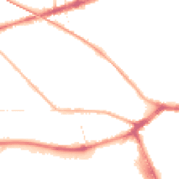 Night-time road noise heatmap for PR2 1DA