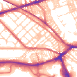 Daytime road noise heatmap for PR2 1DB